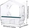Jaula de Loro de Lujo Modelo Grande Fénix Negro Pájaro Peonía Piel de Tigre Jaula de Cría para Mascotas Jaula Transparente de Acrílico para Pájaros Ornamentales