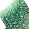 2mm Jade Australiano Natural Degradê Facetado, Conta Redonda, Conta Solta, Lançamento Forte Rosto de Bola de Futebol Colar Produto Semi-acabado