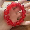 Pulseira de Contas para Oração com Cabeça de Buda para Homens e Mulheres, Novo Estilo Joia Fina de Cera de Abelha, Item da Moda Vintage para Atacado