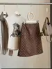 Saia de camurça com poá estilo coreano para mulheres, nova de outono, cintura alta, emagrecedora, moderna, versátil, de linha A, bodycon, curta