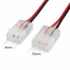 120 Luces LED Monocromáticas Luz Suave Tira de Luces Conector de Hebilla de Cristal 2P 10mm5050 Placa Desnuda Tira de Luces con Pegamento Sin Soldadura