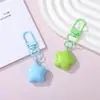 Chaveiro de resina em formato de estrela gordinha na cor macaron, pingente de bolsa fofo na cor de doce, chaveiro de miçangas DIY feminino