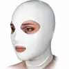 Capuz de Látex Branco com Olhos e Boca Abertos Máscara de Látex Sexy Festa de Role Play Halloween
