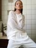 Top de Punto Calado Nuevo de Otoño Estilo Europeo y Americano Transfronterizo 2025 Nuevo Suéter Fino Transparente de Cuello Redondo para Mujer
