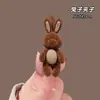Lindo Pinza para el Cabello de Oso Saludando, Pasador de Terciopelo Delicado y Compacto, Pinza de Pato para Flequillo Lateral, Accesorio para el Cabello
