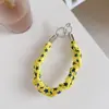 Pulseira de Seda Plissada Estrela da Moda Transfronteiriça Cordão para Capa de Celular Corrente para Pendurar Polaroid Corrente para Pendurar Celular Alça de Pulso para Mulheres