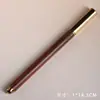Pluma estilográfica de caoba, ébano, palisandro, pluma de artesanía de diseño simple y liso, bolígrafo de gel, regalo para estudiante, caja de regalo pequeña