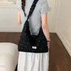 Bolso Grande de Capacidad Estilo Coreano de Nicho para Mujer 2026 Nueva Moda Bolso Cruzado Plegado Dopamina Bolso Tote de Estrella de Moda
