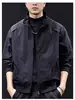 Nueva colección primavera y otoño 2026: chaqueta casual holgada para hombre con cuello alto, un top corto versátil y elegante