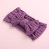 Europa e Estados Unidos mais vendidos Super macio jacquard nylon tiara infantil laço de bebê não machuca a pele faixa de cabelo Meninas lenço largo