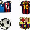 Messi sapato de futebol fivela buraco sapatos sapatos flor DIY decorativo fivela mocassim sapatos cadarço fivela acessórios destacáveis transfronteiriços