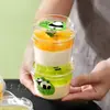 Taza de Pudín Especial para Leche de Doble Pared Gelatina de Leche de Coco Bol de Yogur Caja de Embalaje Desechable de Plástico Transparente para Postre de Gelatina de Frutas