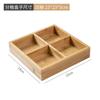 Preparación de Té Cerca de la Estufa, Plato de Frutos Secos de Nueve Compartimentos, Plato de Refresco para Compromiso de Año Nuevo, Plato Lateral de Hot Pot Estilo Japonés Completamente de Bambú, Plato para Verduras