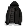 Cortavientos con Forro de Plumas Desmontable y Forro Polar Tres en Uno con Capucha Versátil Bloque de Color para Hombres y Mujeres al Aire Libre Compra Grupal Mayoreo