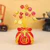 Bolsa de Dinheiro da Fortuna Dourada Artesanato Criativo de Resina Bolsa da Sorte Bolsa de Dinheiro Decoração de Casa Enfeite de Carro Presente