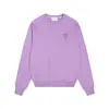 Sudadera Am* Estilo Otoño e Invierno Bordado de Corazón Pequeño Cuello Redondo Sudadera de Algodón Holgada Casual Estilo Unisex
