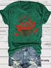 Camiseta informal holgada de manga corta con cuello redondo y estampado de tomate de Amazon Independent Station para mujer, venta al por mayor