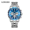 Nuevo reloj para hombre Longbo, reloj de pulsera de moda de lujo para hombre de negocios, popular en Douyin, venta directa del fabricante