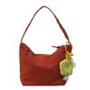 Bolso de Mano de Color Sólido para Mujer de Gran Capacidad de Tela de Nailon Suave y Encerada Bolso Simple de Axila Bolso de Mano Nuevo Bolso de Hombro para Mamá