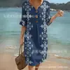 2026 Nuevo Vestido Largo Cruzado de Cuello en V con Volantes y Botones, Vestido Casual de Moda y Único para el Trabajo y el Uso Diario para Mujeres, Estilo Veraniego