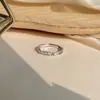 Anillo de Rama de Plata Pura S999 con Circonita para Mujer, Diseño de Nicho, Anillo Personalizado, Lujo Ligero, Ajustable, Sensación de Alta Gama, Joyería al por Mayor