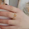 Anillo de Cristal Natural Elástico Moda Nacional Nuevo Diseño Chino Cuerda Elástica con Cuentas Anillo de Cristal Anillo de Temperamento Venta al por Mayor