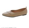 2024 novos sapatos de camada única femininos slip-on bico fino sapatos baixos sapatos de ervilha de boca rasa transfronteiriços sapatos femininos plus size atacado
