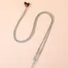 Cuerda de maíz enrollada collar de cuentas doradas cordón DIY hecho a mano tejido joyería cordón para colgante cordón ajustable para abalorios