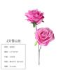 Flor de verão Novo dois garfos rosa da montanha de neve cabeça de flor fábrica atacado planta de simulação flor de simulação decoração de sala de estar flor falsa