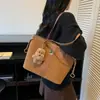 Bolsa Feminina de Grande Capacidade 2025 Nova Tendência Simples Bolsa de Ombro Feminina Bolsa Tote de Braço Fashion de Alto Valor