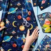Papel Copiador Planeta Espaço Wx216 17g Doce de Presente Papel de Embrulho à Prova de Umidade Galáxia Decorativo Papel Neve