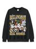 Camiseta de Manga Corta Estampada de Fútbol Americano Transfronterizo Zod Bellingham Sudadera Pesada con Cuello Redondo