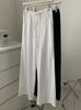 Pantalones Casuales de Pierna Recta de Cintura Alta de Color Sólido Estilo Elegante Old Money para Mujer, Relajados y Adelgazantes, Pantalones de Pierna Ancha Finos de Otoño Perezoso Transfronterizos