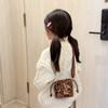 Bolso Cubo Nuevo para Niños Moda PU Estampado Leopardo Princesa Bolso Cruzado Casual Simple Color Contrastante Bolso de Hombro Venta Directa de Fábrica