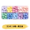 Perlas de cera octogonales, 100 estilos en compartimentos separados, perlas de cera para sellos de cera, empaque de caja de color mixto, venta al por mayor