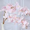 9 grandes flores artificiais Phalaenopsis estilo europeu flor falsa para casa ramo único Phalaenopsis flor de seda buquê macio atacado e varejo