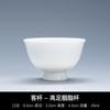 Juego de Té de Cerámica con Taza Maestra de Cuerpo Blanco, Taza de Degustación, Taza de Invitado con Logotipo Impreso, Juego de Té Kung Fu de Cerámica Hecho en Jingdezhen Personalización