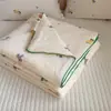 Colcha de Verano Tejida de Algodón Leche Grado Materno e Infantil Clase A, Colcha de Verano Enfriadora Estilo Dibujos Animados Frescos, Colcha para Aire Acondicionado Lavable a Máquina, Colcha Infantil