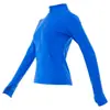 Sudadera Deportiva de Media Cremallera de Manga Larga para Mujer, Profesional para Correr, Lycra, Entrenamiento, Empalme de Camuflaje, Adelgazante para Fitness, Ropa de Fitness Adelgazante