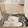 Felpudo de entrada con bonito dibujo animado para casa, con aro de seda, resistente a la suciedad, antideslizante, de PVC
