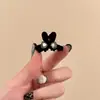 2026 Nuevo Estilo Pinza para el Cabello Semi-Recogido Pinza de Princesa Otoño e Invierno Pinza de Metal de Terciopelo de Alta Gama para Flequillo Tamaño Pequeño para Mujeres