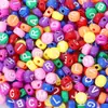 Miçangas do Alfabeto Inglês Feitas à Mão Miçangas Soltas Pulseira Colar Corrente de Celular Pingente Pulseira Acessórios de Joias DIY