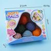 Bola de mão brinquedo para bebê massagem percepção beliscar chamar toque bola bola de mão para bebê bola de borracha macia interativa para ambientes internos e externos