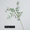 Folhas grandes de eucalipto artificiais, plantas verdes falsas, grama artificial, decoração de casa, adereços de casamento atacado