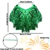 Festival Irlandés Abrigo de Seda con Flecos para la Lluvia Parches Dorados y Verdes Capa Fiesta del Día de San Patricio Baile de Graduación Chal de Alambre