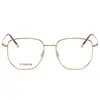 Nuevo Marco de Gafas de Titanio Puro 8502 Marco Grande Polygonal Mostrando la Cara Pequeñas Gafas de Moda Unisex Gafas Planas para Viajar