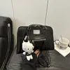 Bolsa Retrô de Grande Capacidade para Mulheres 2025 Estilo Estrangeiro Nova Moda Ombro Único Axila Bolsa Bowling Leve Grande Capacidade
