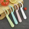 Descascador em Forma de P de Aço Inoxidável Raspador de Frutas Doméstico Descascador de Batatas Faca Multifuncional para Descascar Batatas