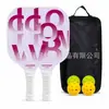 Raquete de pickleball de nível profissional em cores degradê macaron para jogo recreativo e treinamento de adultos e jovens