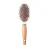Estilo Ins Corea del Sur Peine Simple con Bolsa de Aire Mango de Madera Antiestático Masajeador para Cabello Rizado Peine de Alto Valor Peine para Bolsa de Cabello